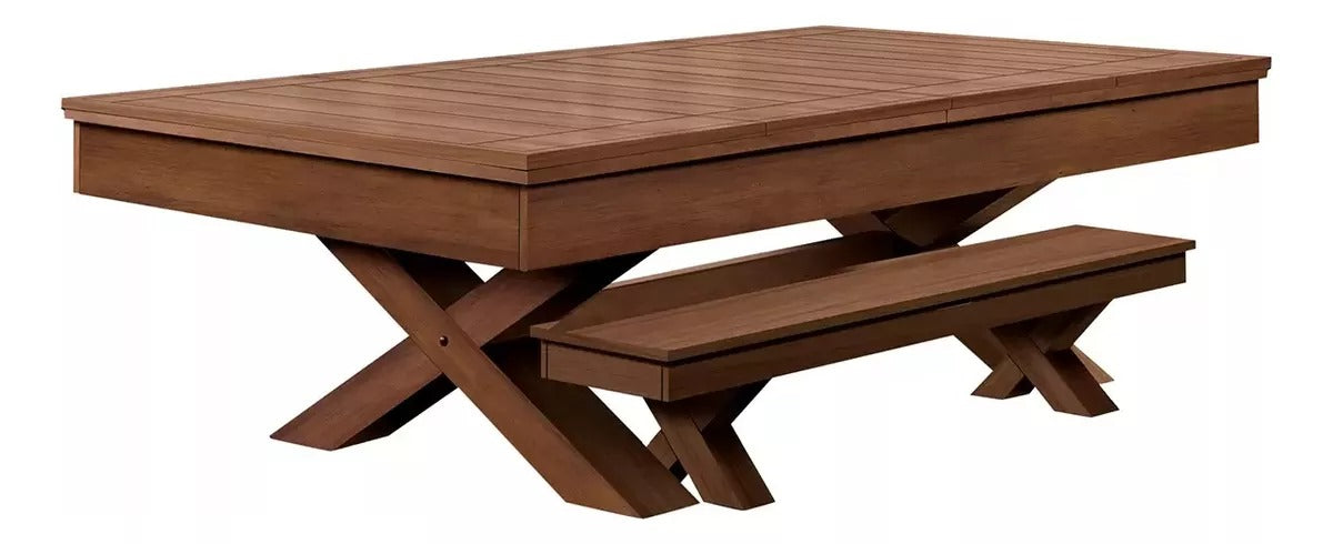 Mesa De Billar Hb Blake Con Acabado Color Whiskey