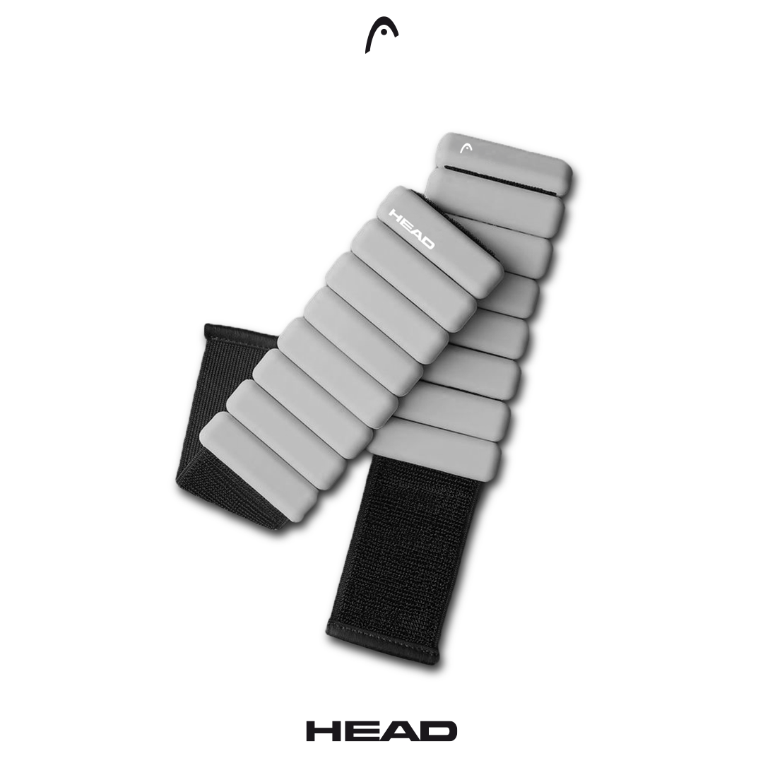 Par De Polainas Ajustables Muñequeras, Tobilleras Head 2kg