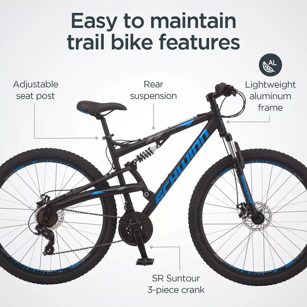 Bicicleta De Montaña Schwinn S29 29 Matte Black