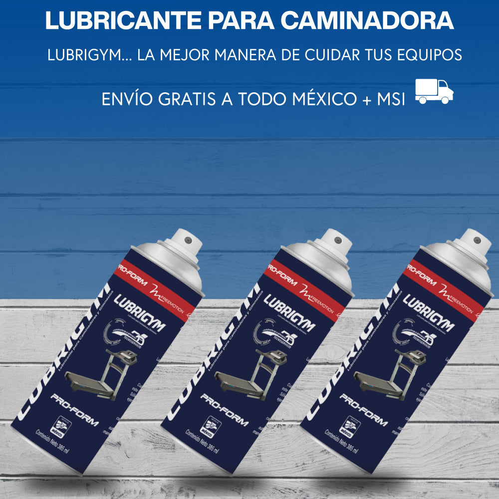 Lubricante para caminadora LUBRIGYM 3 PACK