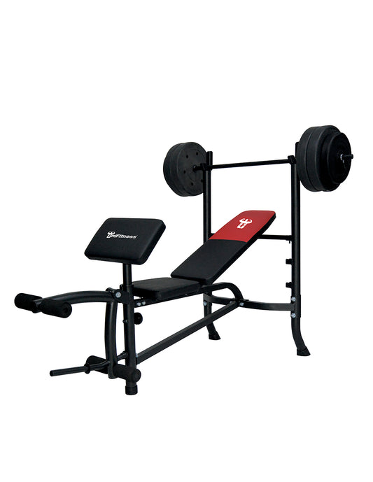 Banco Unifitness con pesas