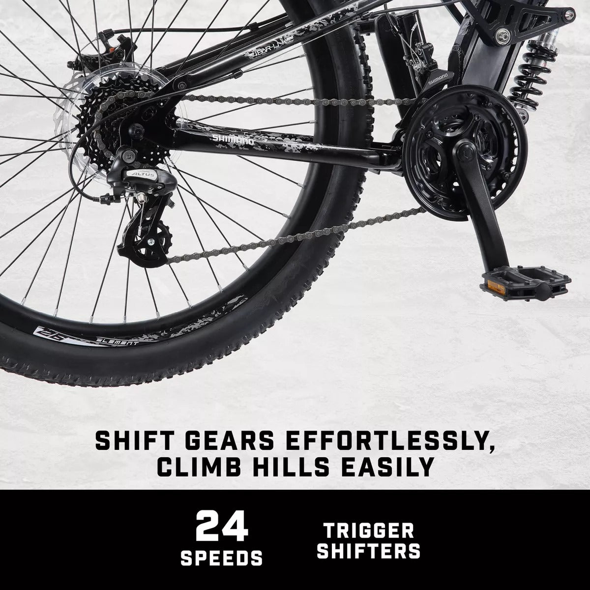 Bicicleta Mongoose Blackcomb R26 Black Negra