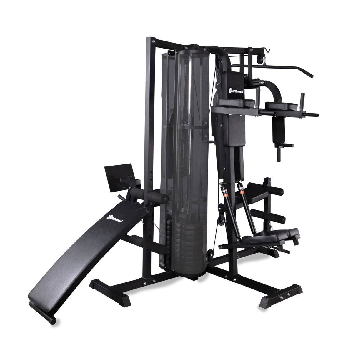 Gimnasio Multiestación Unifitness Ufms0012 Con 4 Estaciones.