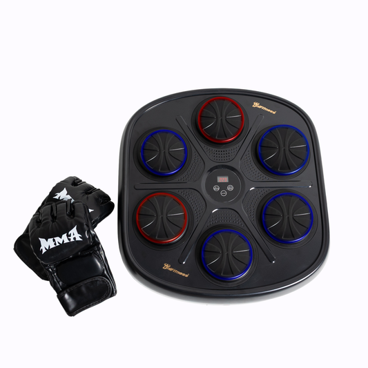 MAQUINA DE BOXEO INTELIGENTE CON MUSICA UNIFITNESS COLOR NEGRO